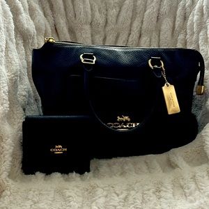 Slightly used Coach bag and wallet